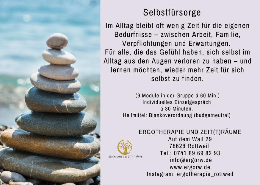 Selbstfürsorge – Details